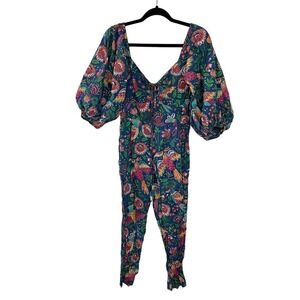 Farm Rio Tropical Birds Jumpsuit Multi